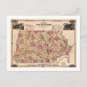 Carte Postale New HampshireCarte panoramiqueNew Hampshire