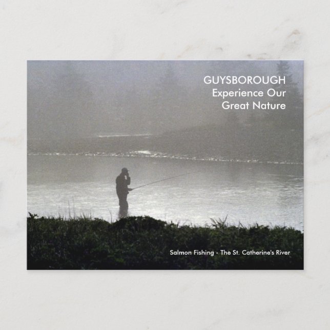 Carte Postale New Harbour (Nouvelle-Écosse) - Pêche Saumon, débu (Devant)