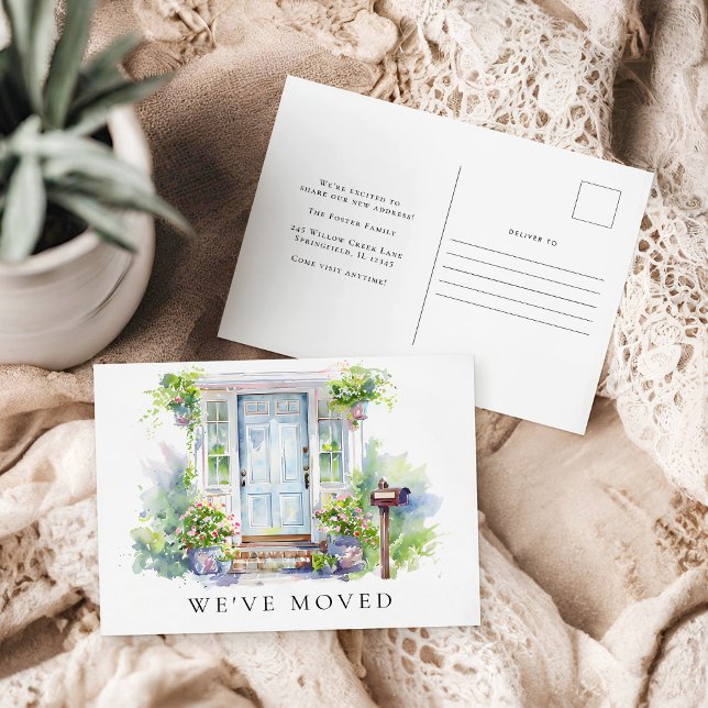 Carte Postale New Home Moving Announcement Change of Address (Créateur téléchargé)