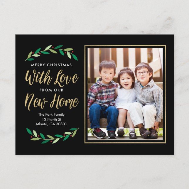 Carte postale New Home Moving Faire-part Holiday (Devant)