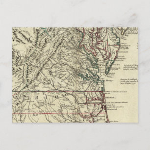 Carte Postale New Jersey, Delaware, Virginie, Caroline du Nord