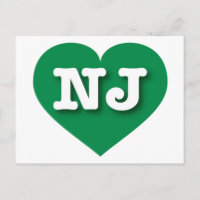 New Jersey Green Heart - J'aime NJ
