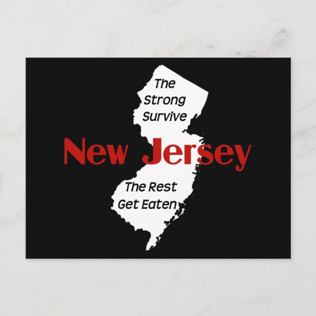 Carte Postale New Jersey : les forts survivent ; les autres se m (Devant)