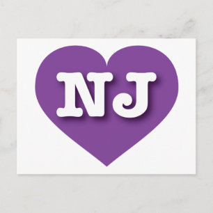 Carte Postale New Jersey Purple Heart - J'aime NJ