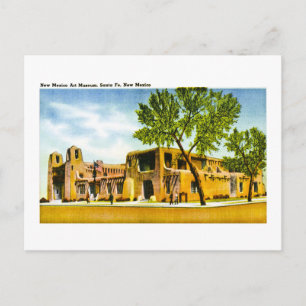 Carte Postale New Mexico Art Museum, Père Noël Fe, Nouveau-Mexiq