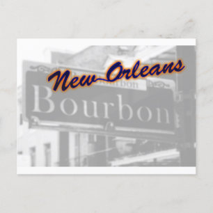 Carte Postale New Orleans Bourbon Street French Quarter Travel