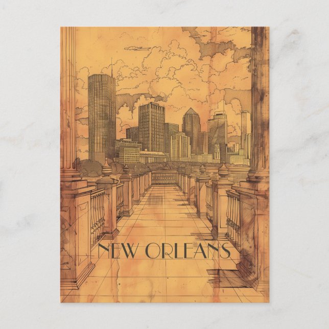 Carte Postale New Orleans Louisiane Travel (Devant)