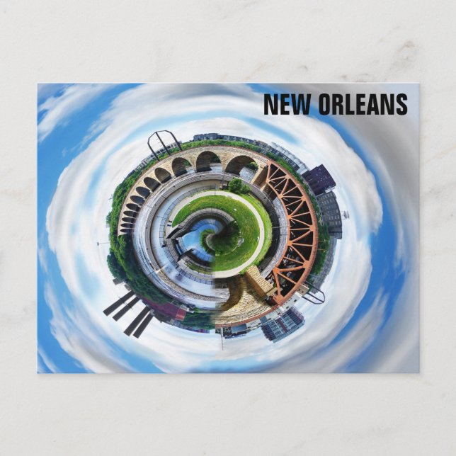 Carte Postale New Orleans Mississippi River Bridge (Devant)