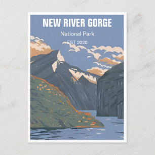 Carte Postale New River Gorge National Park West Virginia Bridge