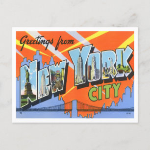 Carte postale New York Big Letters