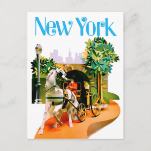Carte Postale New York, Chariots du parc