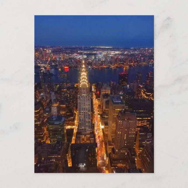Carte Postale New York City à Dusk (Devant)