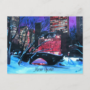 Carte Postale New York City - Central Park Winter