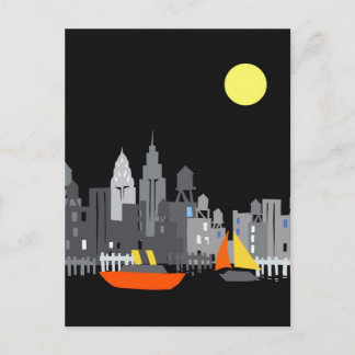 carte postale New York City design abattage tom