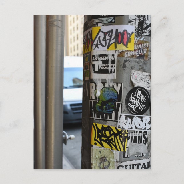 Carte Postale New York City Graffiti Street Art (Devant)