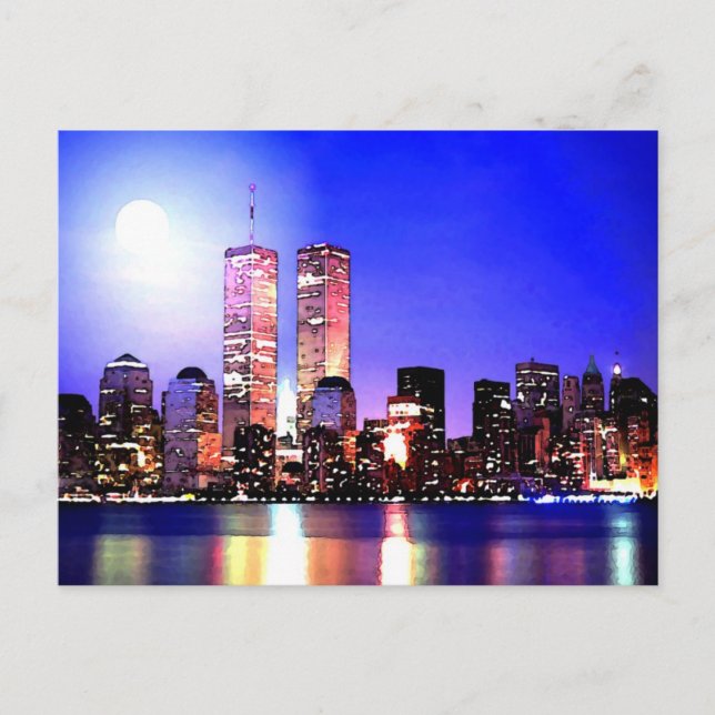 Carte Postale New York City la nuit (Devant)