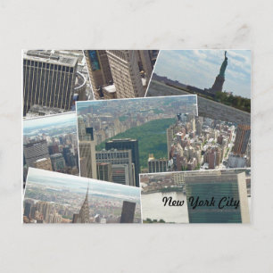 Carte Postale New York City Manhattan Multiview