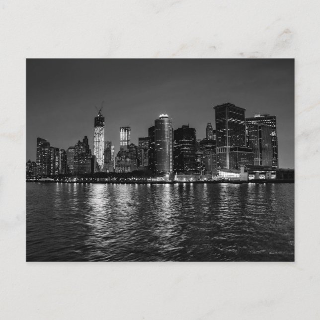Carte Postale New York City Night Skyline (Devant)