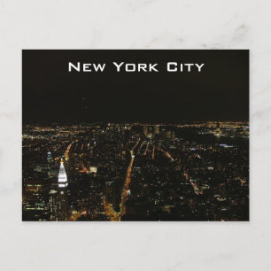 Carte Postale New York City par nuit