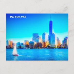Carte Postale New York City Skyline, États-Unis