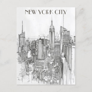 Carte Postale New York City Travel