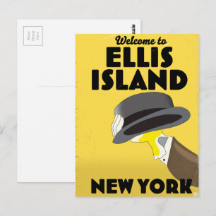 Carte Postale New York Ellis Island