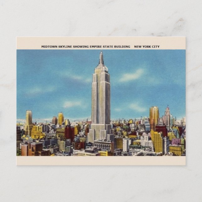 Carte postale New York Empire State Building (Devant)