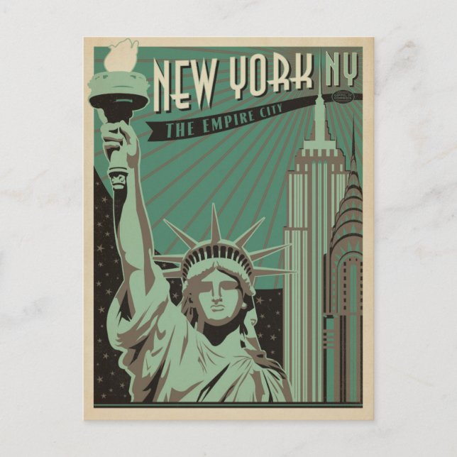 Carte Postale New York - L'Empire City (Devant)