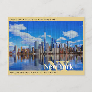 Carte Postale  New York Manhattan NYC City USA Bâtiments 