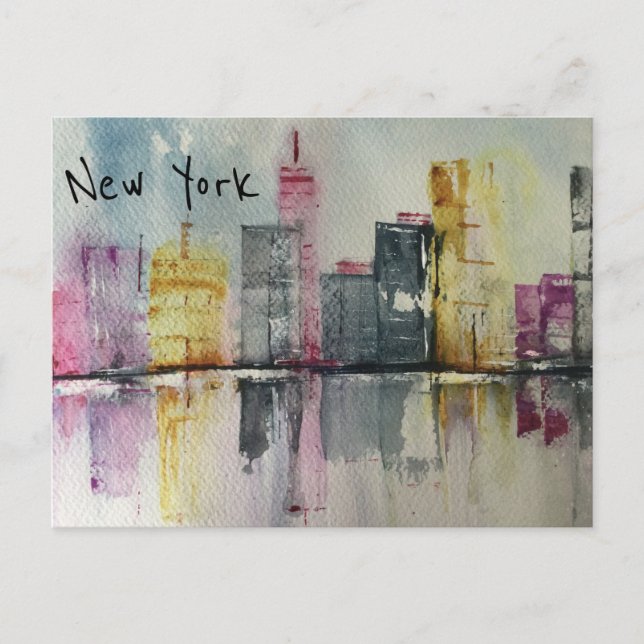 Carte Postale New York NYC Skyline Cityscape (Devant)