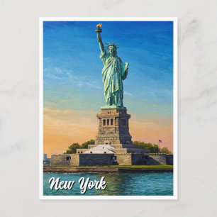 Carte Postale New York Statue de la Liberté Voyage