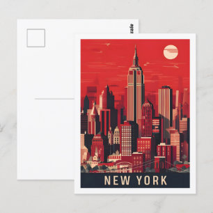 Carte Postale New York USA célèbre Travel Place