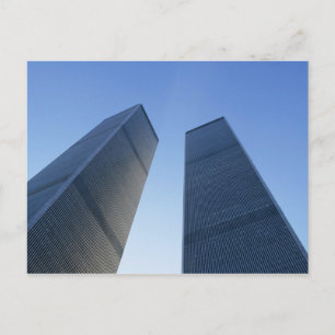 Carte Postale New York, USA. Vue sur les tours jumelles de