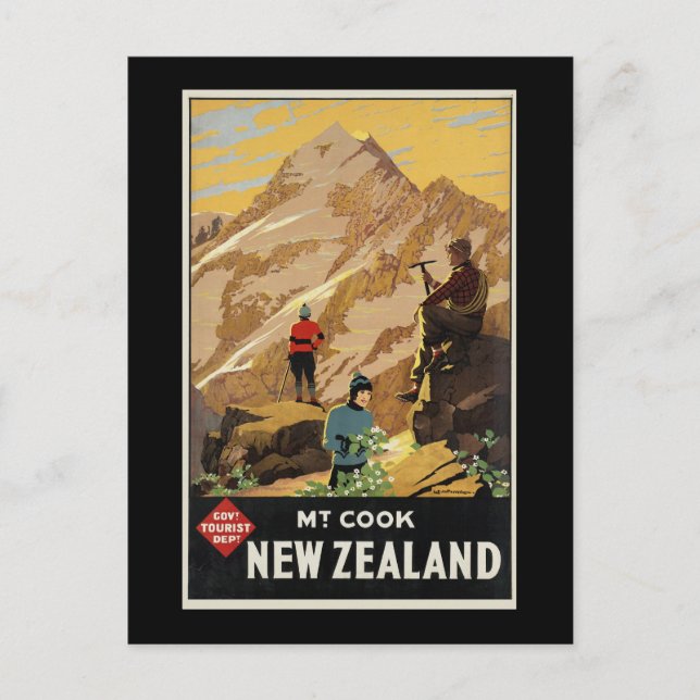 Carte Postale New Zealand Mount Cook (Devant)