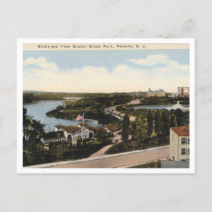 Carte Postale Newark NJ, Panorama Branch Brook Park 1920