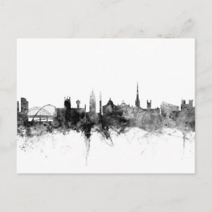 Carte Postale Newcastle England Skyline