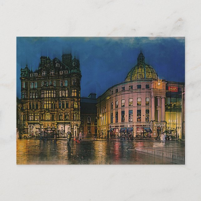 Carte Postale Newcastle ville d'Angleterre, Royaume-Uni (Devant)