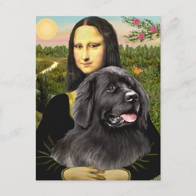 Carte Postale Newfie 2 - Mona Lisa (Devant)