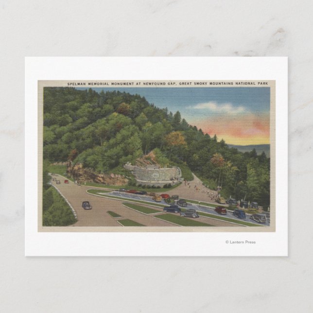 Carte Postale Newfound Gap, TN - Mémorial Laura Spelman (Devant)