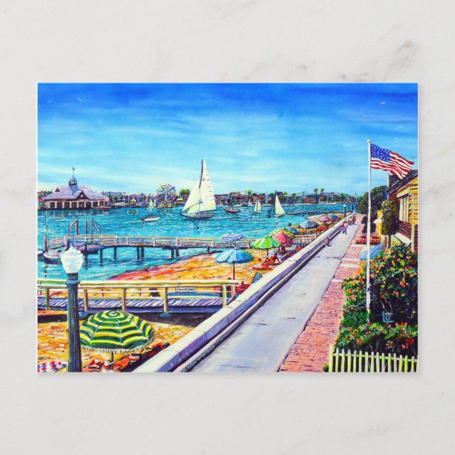 Carte Postale Newport Beach (Devant)