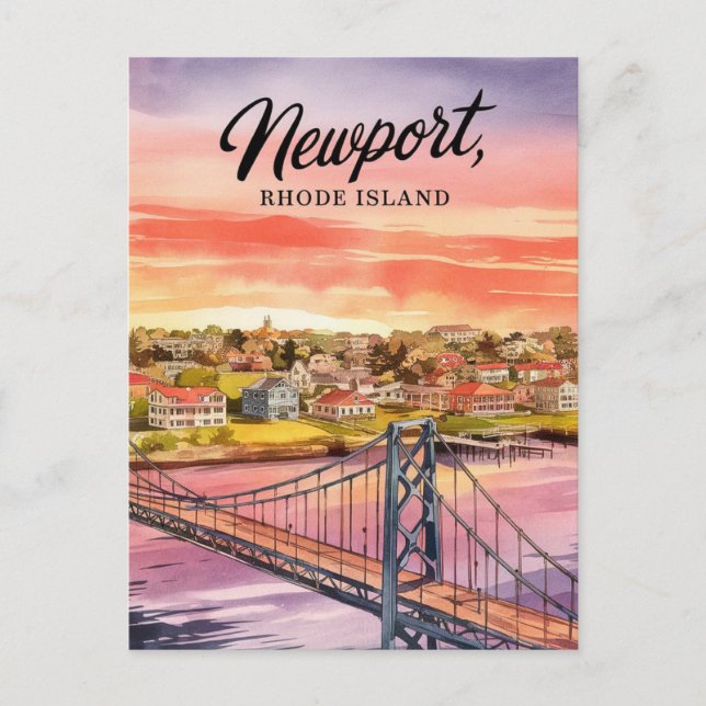 Carte Postale Newport, Rhode Island peinture (Devant)