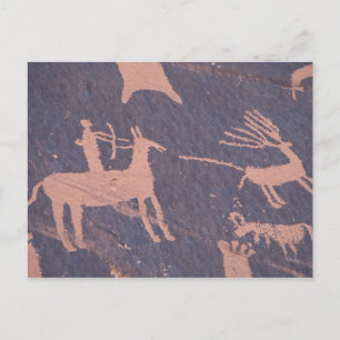 Carte Postale Newspaper Rock, S.P., UT près de Monticello.