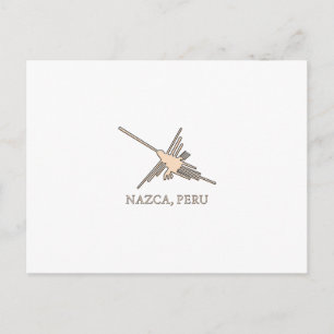Carte Postale Newsprint de Nazca Hummingbird
