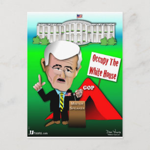 Carte Postale Newt Occupy Maison Blanche