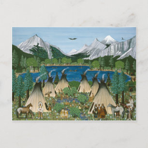 Carte Postale Nez Perce ~ Lac Wallowa