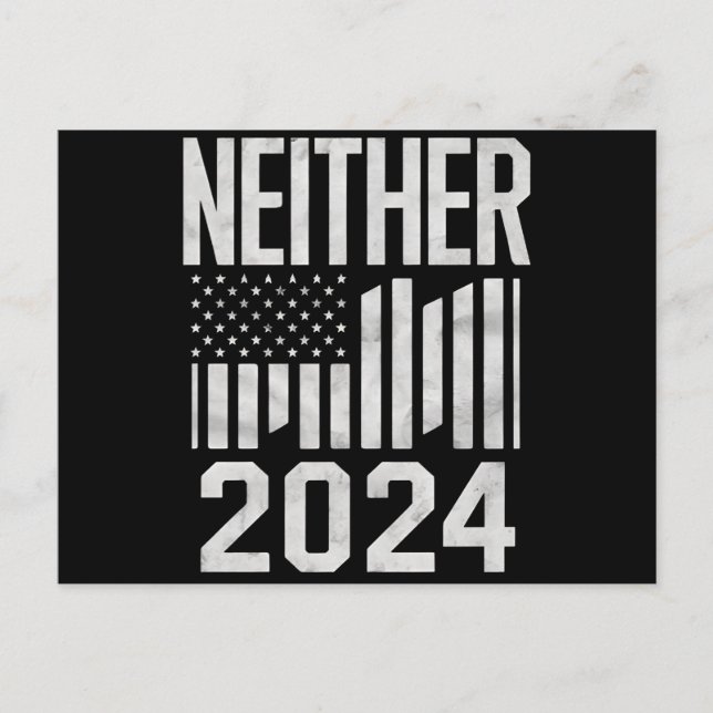 Carte Postale Ni l'élection politique drôle de 2024 ni l'une ni  (Devant)