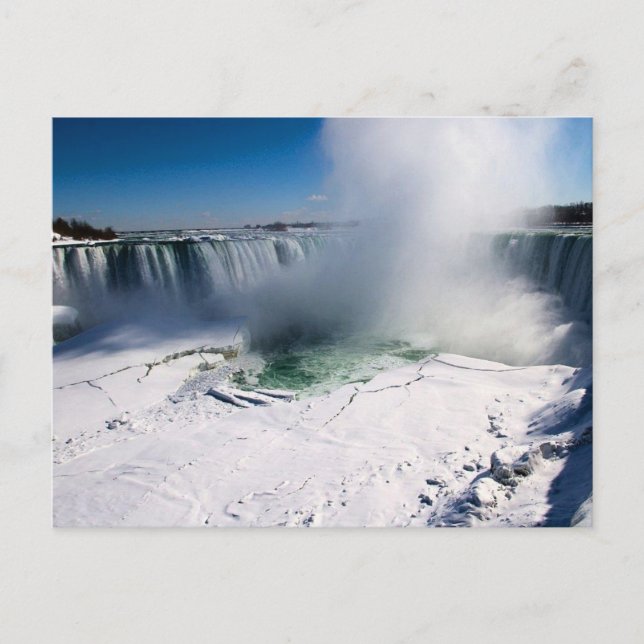 Carte Postale Niagara Falls, Canada en hiver (Devant)