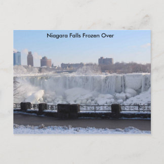 Carte Postale Niagara Falls gelé au-dessus