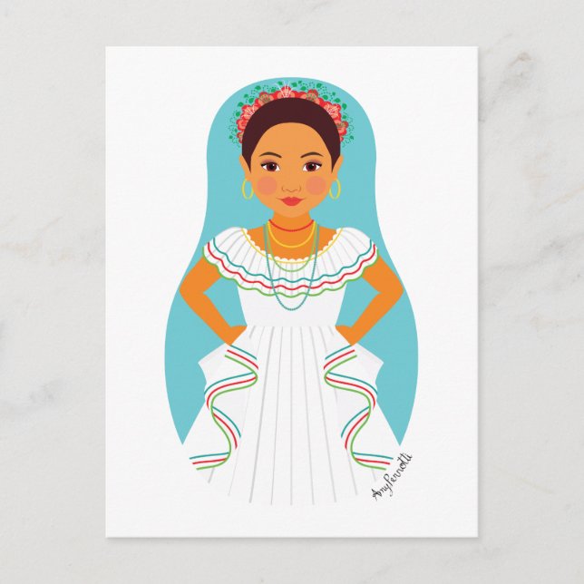 Carte postale nicaraguayenne Matryoshka (Devant)