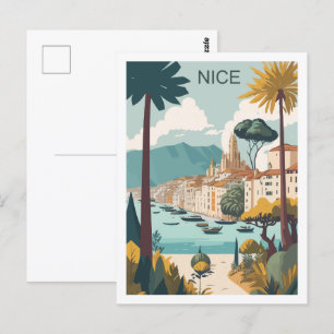 Carte Postale Nice France Lieu de voyage célèbre